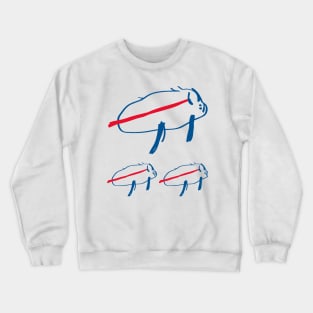 three buffalo twins Crewneck Sweatshirt